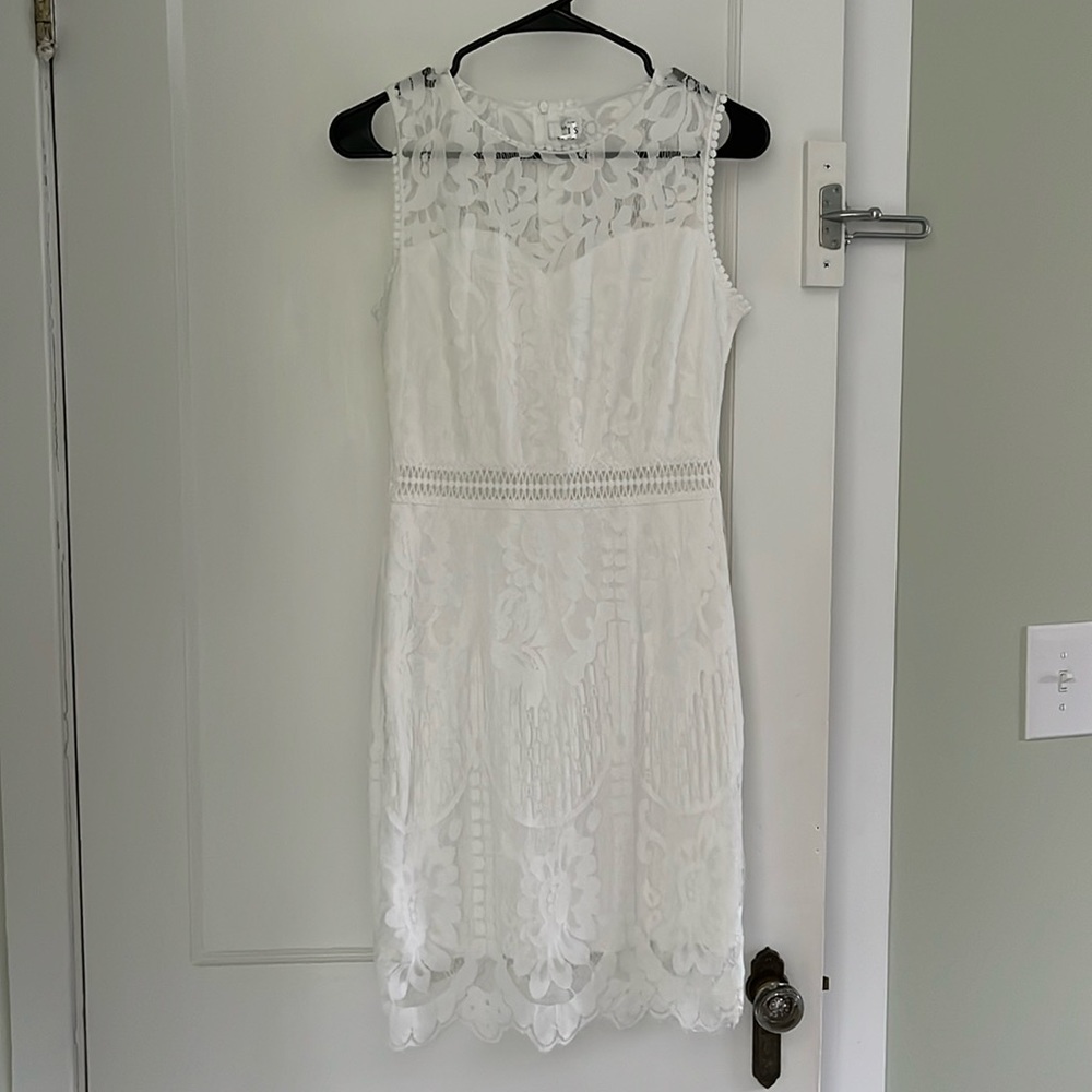 Amazon White Lace Dress - Size Small